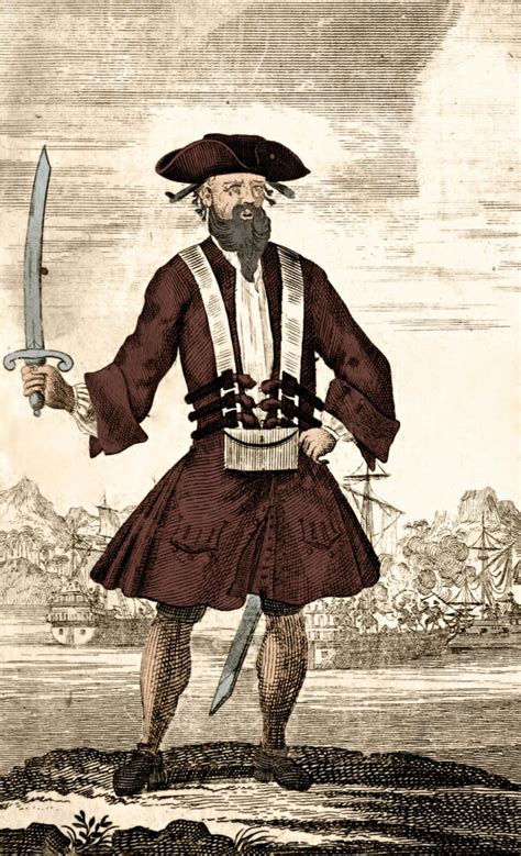 Posterazzi Blackbeard Edward Teach English Pirate Poster Print By