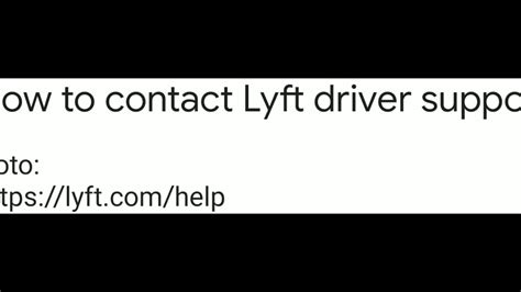 how to contact lyft driver support youtube