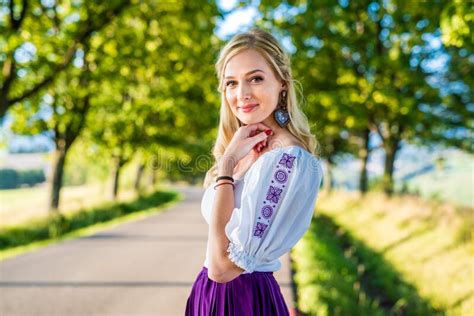 Free Happy Smiling Woman Enjoying Nature Beauty Girl Outdoor Sunset In