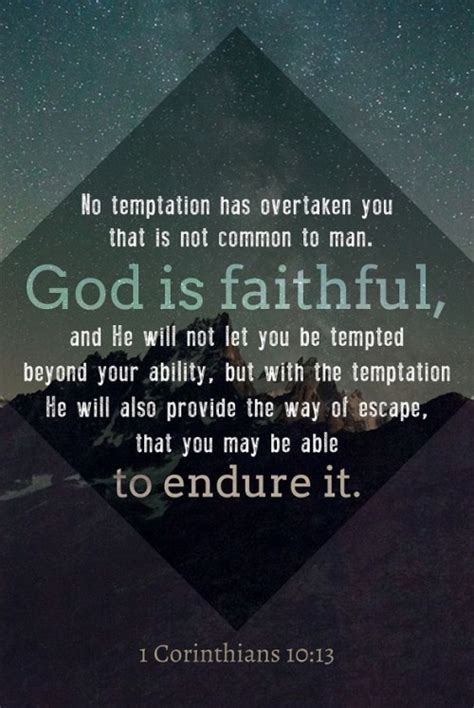 1 Corinthians 1013 Esv No Temptation Has Faithful In Christ