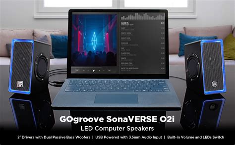 Gogroove Pc Computer Usb Powered Speakers With 35mm Aux Input