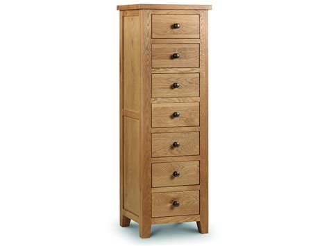 Choose from contactless same day delivery, drive up and more. Solid American Oak Finish Bedroom Tall Narrow Chest of 7 ...