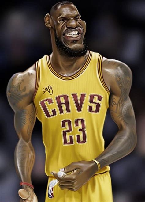 Lebron James By Armagan Yuksel Celebrity Caricatures Funny