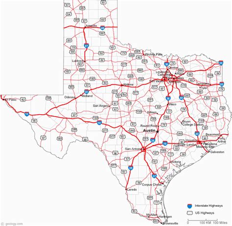 Road Map Of Central Texas Secretmuseum