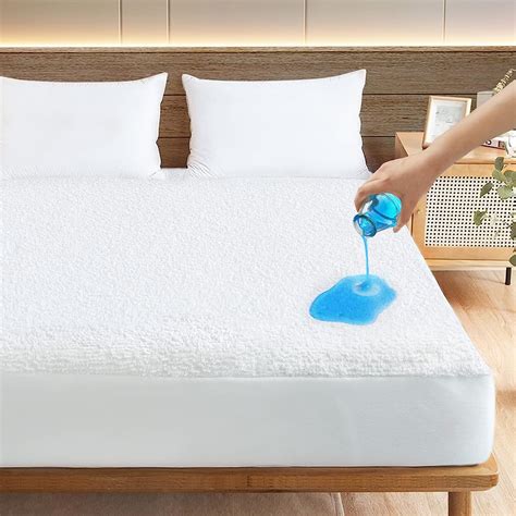 king size mattress cover protector 100 waterproof noiseless mattress topper pad bed