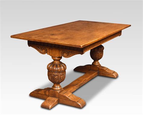 Carved Oak Refectory Table Antiques Atlas