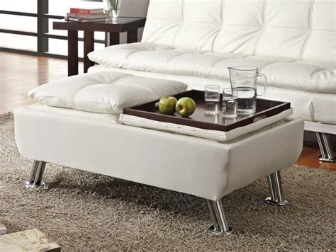 Perfect for seating, as footrest or like in this case the square leather ottoman is used as an oversized. 25 White Leather Ottomans (SQUARE & RECTANGLE)