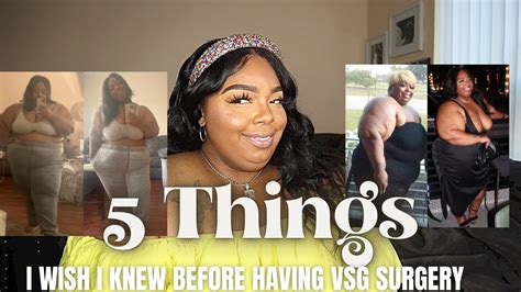 5 things i wish i knew before vsg surgery youtube