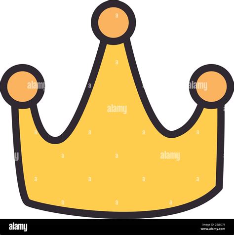 Crown Flat Style Icon Design Royal King Queen Luxury Jewelry Kingdom