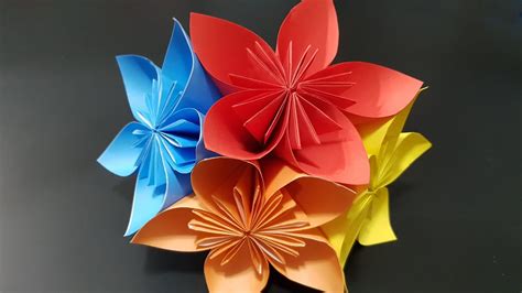 Origami Kusudama Flower Tutorial How To Make Kusudama Paper Flower