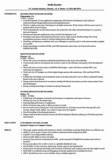 Maybe you would like to learn more about one of these? Front End Web Developer Resume Inspirational Frontend ...