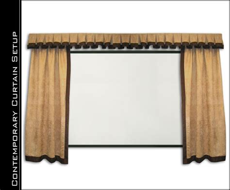Contemporary Home Theater Curtains