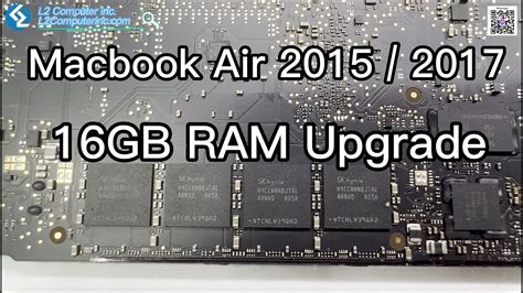 Macbook Air 13 A1466 2017 16gb Memory Upgrade Youtube