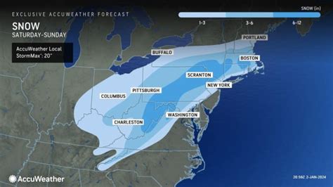 First Projected Snowfall Totals Released For Major Storm Headed To