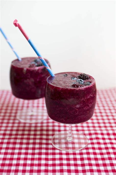 Frozen Blended Fruit And Wine Slushies And A Delicious And Easy Summer