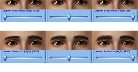 My Sims 3 Blog More Lips And Brows Sliders By Oneeuromutt