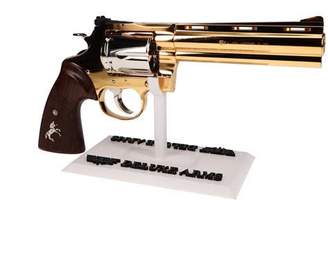 Deluxe Arms Custom Colt Anaconda 6 Revolver 24k Gold Plated