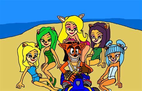 crash bandicoot swimsuit tawna and trophy girls by 9029561 on deviantart