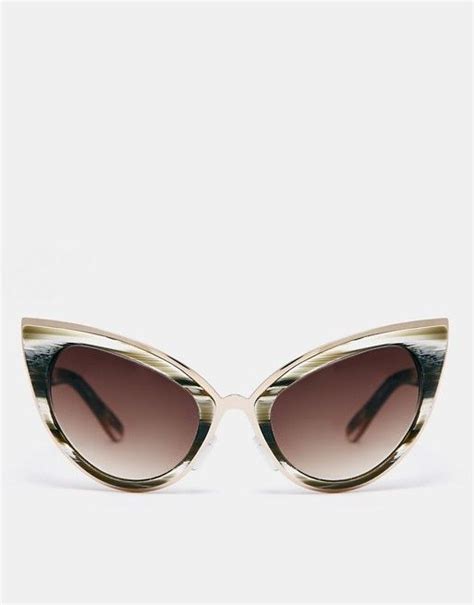 asos handmade acetate cat eye sunglasses with metal bridge detail asos in 2020 cat eye