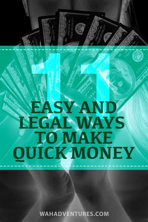 How To Make Quick Money Legally 11 Ways To Earn Cash Fast Earn Money