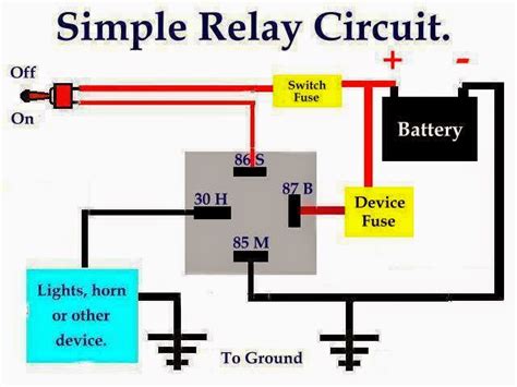 Relay Circuit Diagram 12v
