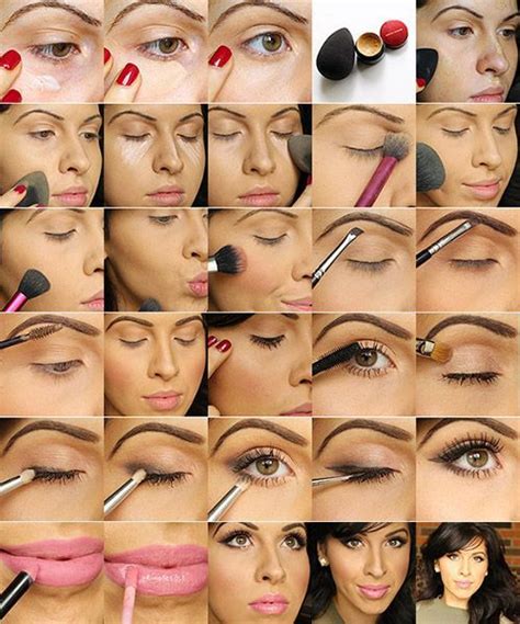 Step By Step Neutral Glamorous Look Face Makeup Tutorial Full Face Makeup Steps Full Face