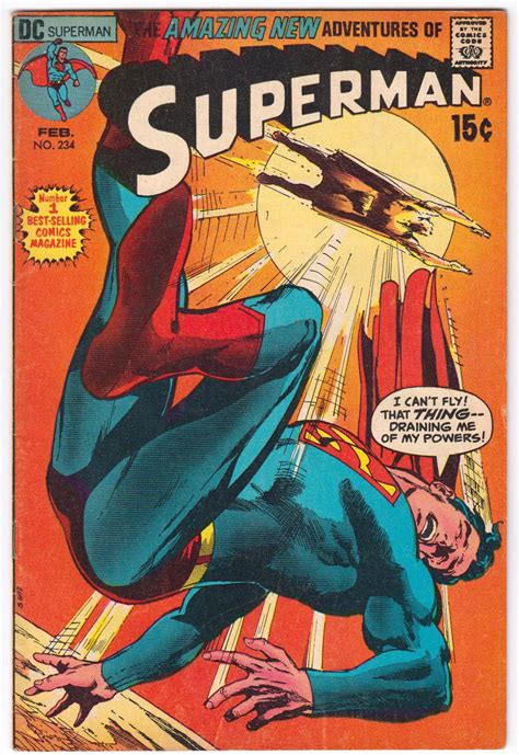 Lot Detail 1971 Superman 234 238 Dc Comics Featuring Neal Adams And