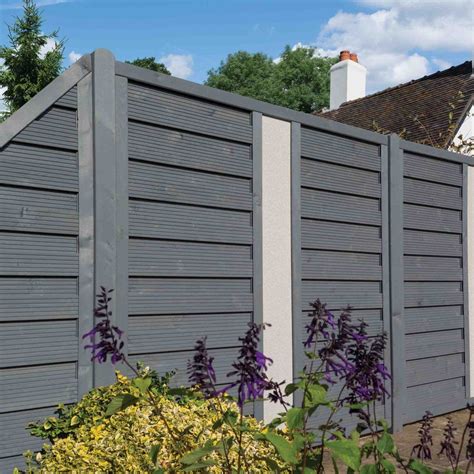 Rowlinson Palermo Solid Infill Fence Panel Garden Street