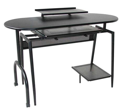 Studio designs zone 52 metal computer desk, silver/black (51255) item #: Steel Office Desk for Your Home Office