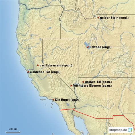 Stepmap Usa V2 Landkarte Für Nordamerika