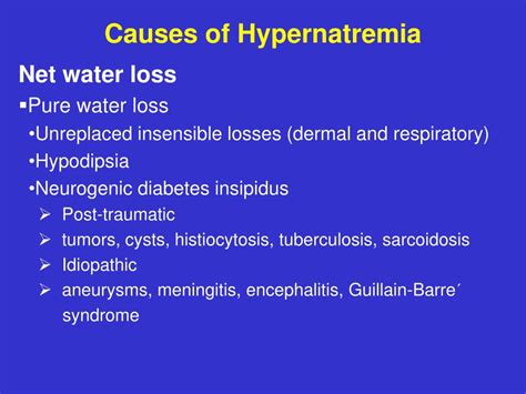 Pathophysiology Of Hypernatremia