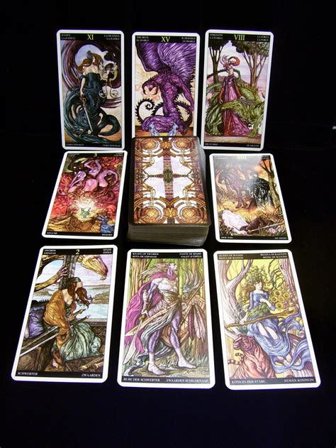 In addition, the tarot has a separate 21 card trump suit & a single card known as the fool. Image result for universal fantasy tarot | Tarot, Tarot cards, Fantasy