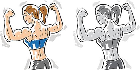 Girl Flexing Illustrations Royalty Free Vector Graphics And Clip Art