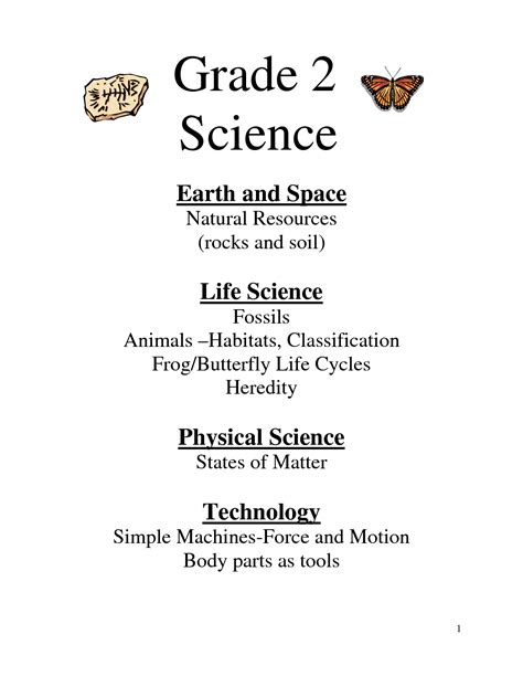 2nd Grade Worksheet Science