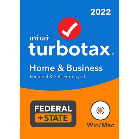 Turbotax Home And Business Federal E File And State Disc Cd