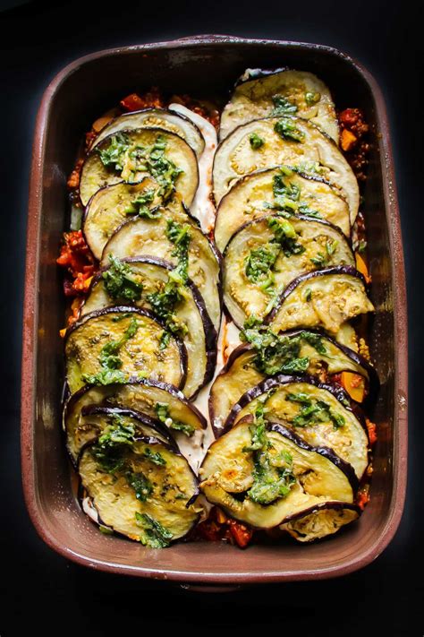 Vegan Eggplant Parmesan Bake Layers Of Happiness