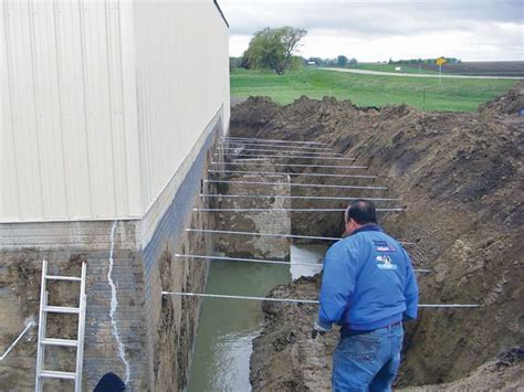 This will define the new rooms that will be in your basement. Repairing & Straightening Tilting Foundation Walls By ...