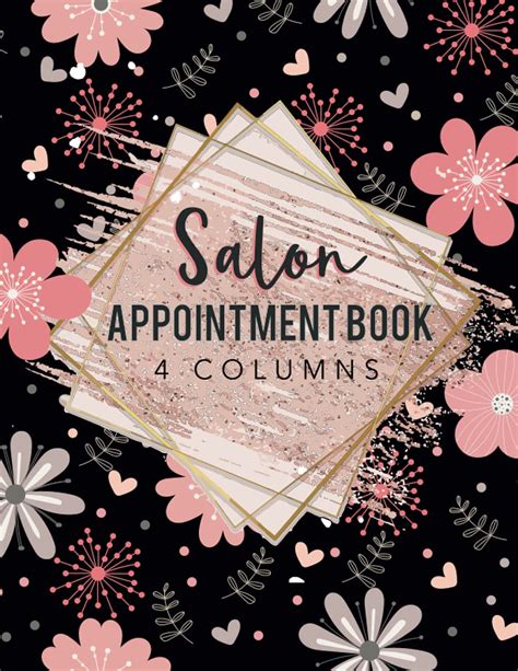 Salon Appointment Book 4 Columns Agenda Appointment Book For Salons