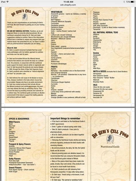 Press alt + / to open this menu. Dr. Sebi Cell Food Nutritional Guide #Alkaline #DrSebi | Dr. Sebi / Alkaline Lifestyle ...