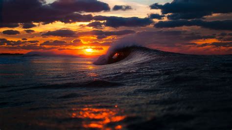 Beach Waves Sunset Wallpapers Top Free Beach Waves Sunset Backgrounds