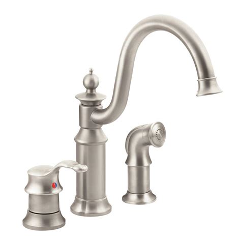Installing a new faucet in your kitchen makes a great diy project for your home and is not as hard as step #3: MOEN Waterhill High-Arc Single-Handle Standard Kitchen ...