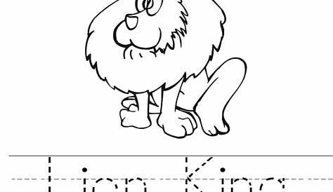 lion king worksheets for kids