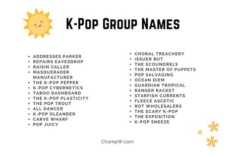 350 K Pop Group Name Ideas That Are Easy To Remember