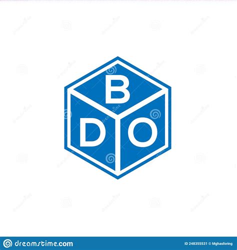 Bdo Letter Logo Design On Black Background Bdo Creative Initials