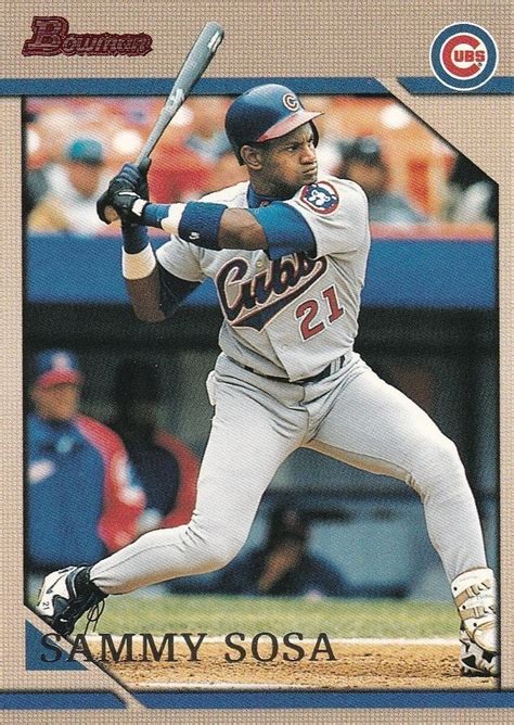 Check spelling or type a new query. Sammy Sosa 1996 Bowman #105 Chicago Cubs | Sports Mem, Cards & Fan Shop, Sports Trading Cards ...