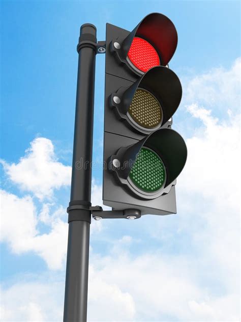 Street Light Lamp Post Used Leds Stock Vector Illustration Of