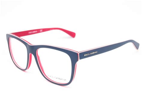 Dolce And Gabbana Dg 3206 Top Blue On Matte Red Eyeglasses Red