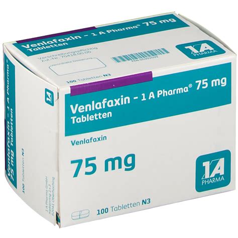 Venlafaxin 1 A Pharma 75 Mg Tabletten Shop
