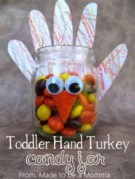 Turkey Candy Jar Made To Be A Momma Fun Crafts For Kids