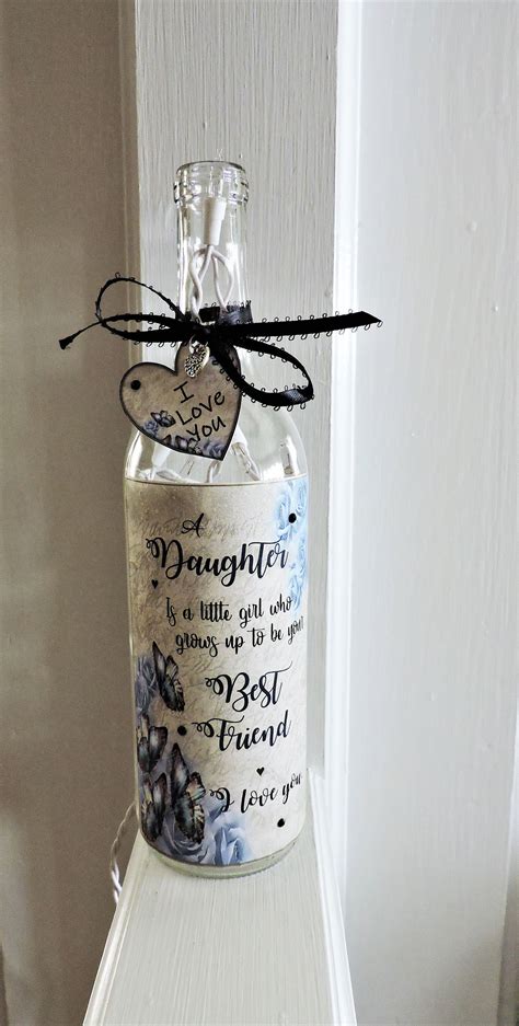 Daughter Wine Bottle Light | Daughter Gift | Daughter Birthday Gift | Daughter Lamp | Gift for 